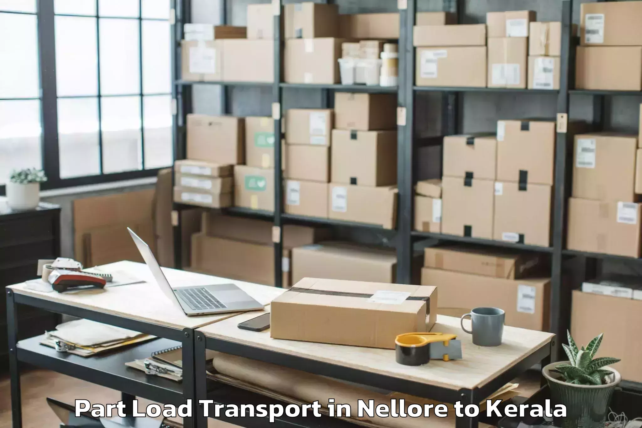 Hassle-Free Nellore to Alangad Part Load Transport